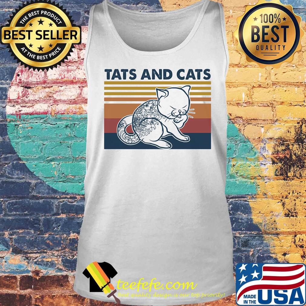 Tattoos and cats vintage retro s Tank top Tattoos and cats vintage retro s Tank top