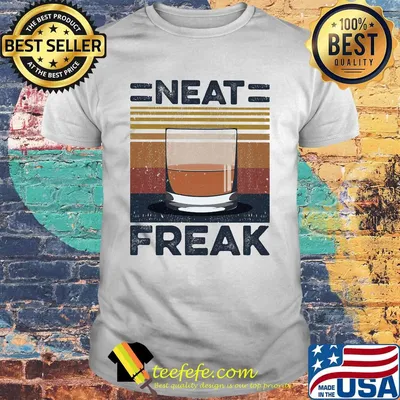 Tea neat freak vintage retro shirt