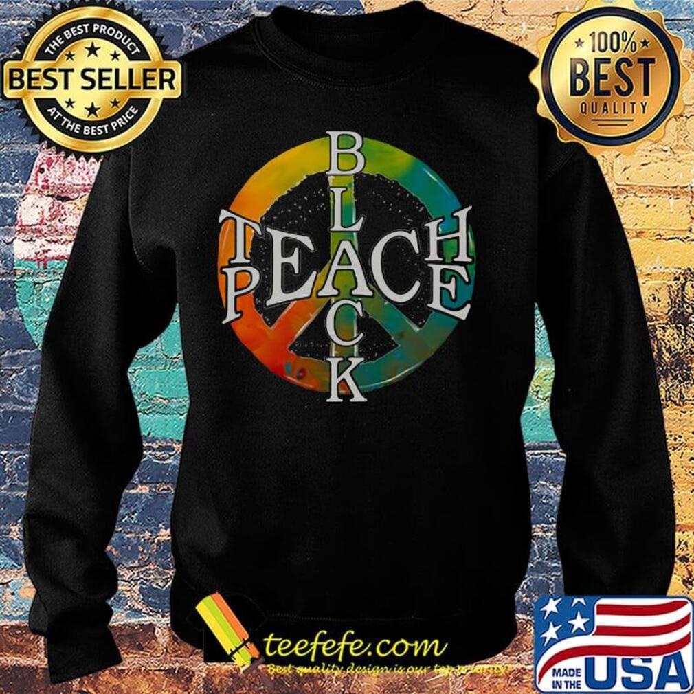 Teach Peace Black Color Shirt Sweater Teach Peace Black Color Shirt Sweater