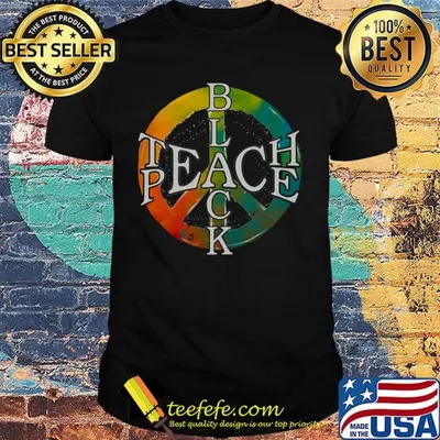 Teach Peace Black Color Shirt