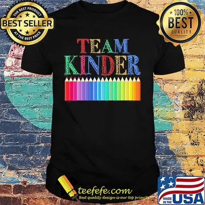Team kinder colors pencil shirt