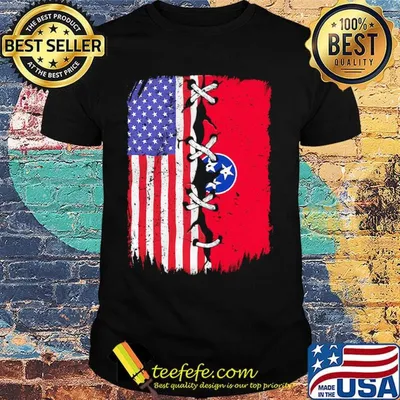 Tennessee and American Flag Independence Day Shirt