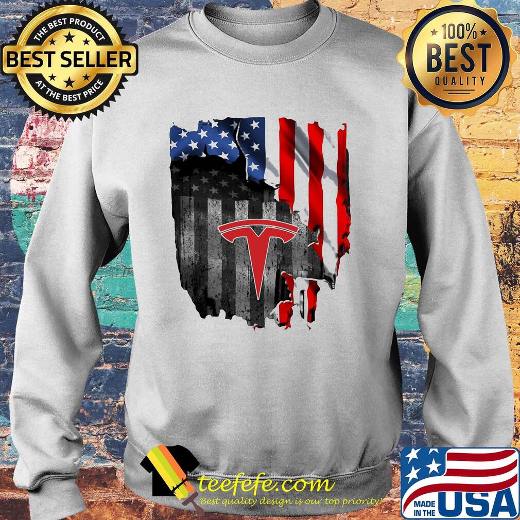 Tesla logo american flag independence day s Sweater Tesla logo american flag independence day s Sweater