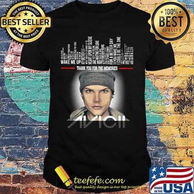 Thank you for the memories avicii shirt