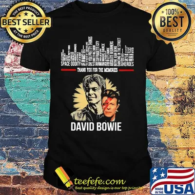 Thank you for the memories david bowie shirt