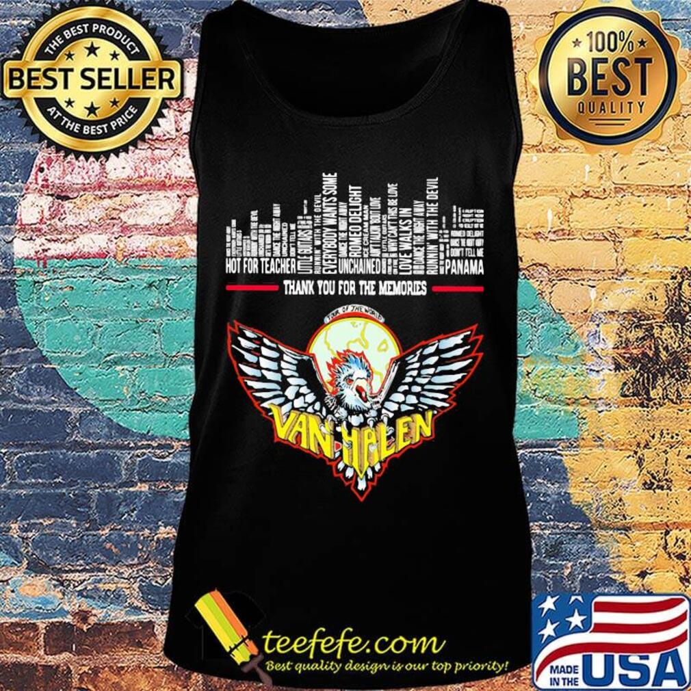 Thank you for the memories van halen s Tank top Thank you for the memories van halen s Tank top