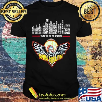 Thank you for the memories van halen shirt