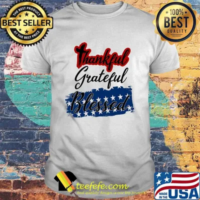 Thankful grateful blessed independence day shirt