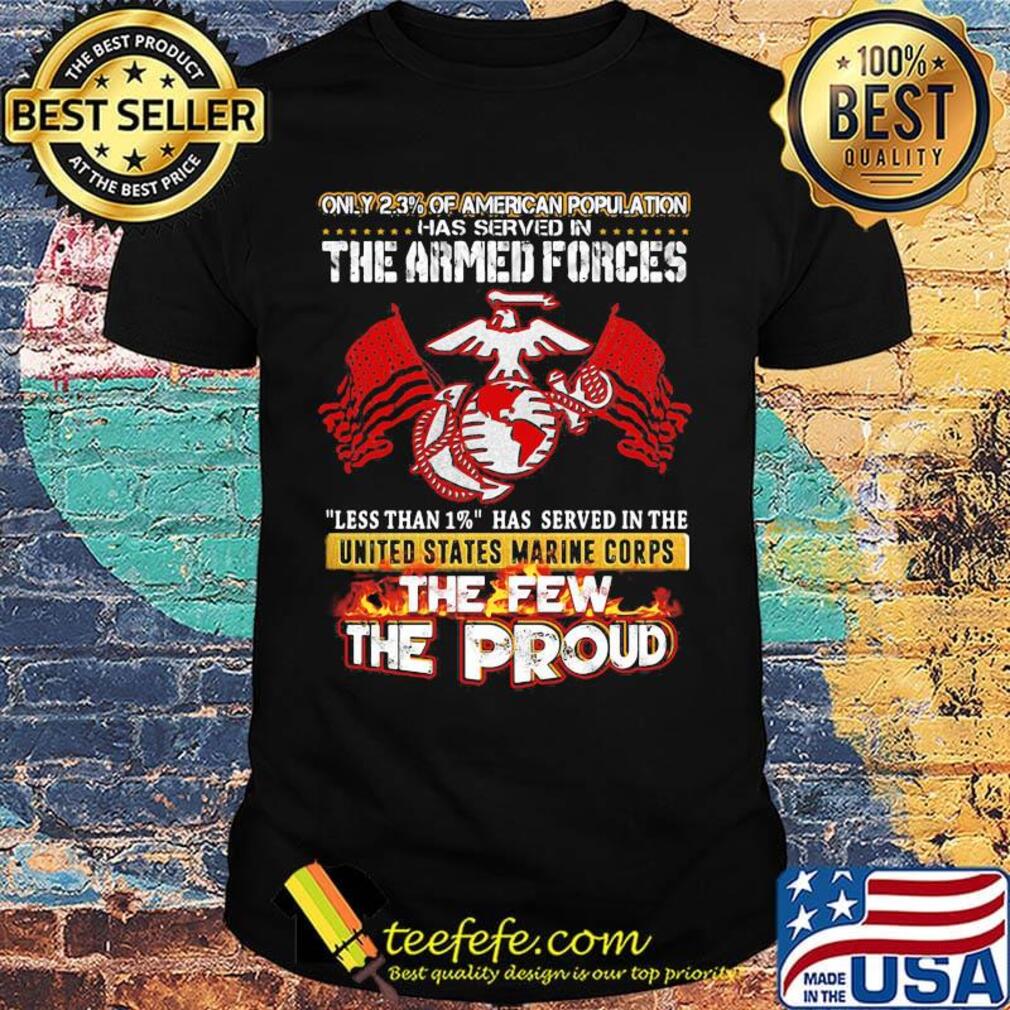 The Armed Forces The Few The Proud Fire Eagle Earth Flag Shirt