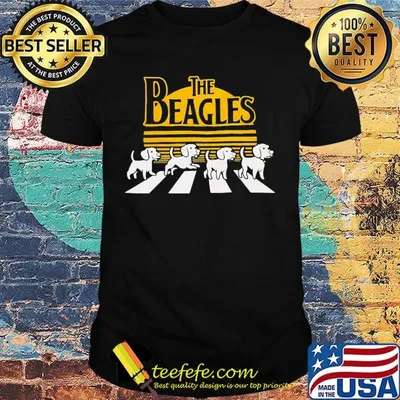 The beagles dogs abbey road vintage shirt