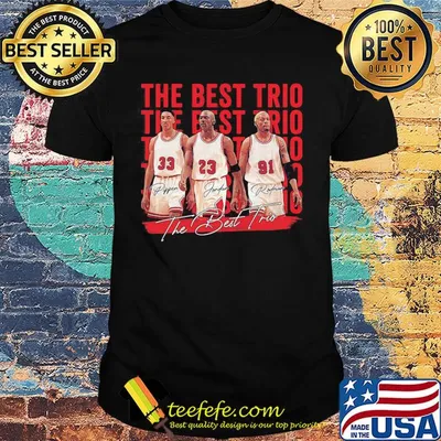 The best trio pippen bulls michael jordan and rodman basketball players signatures shirt