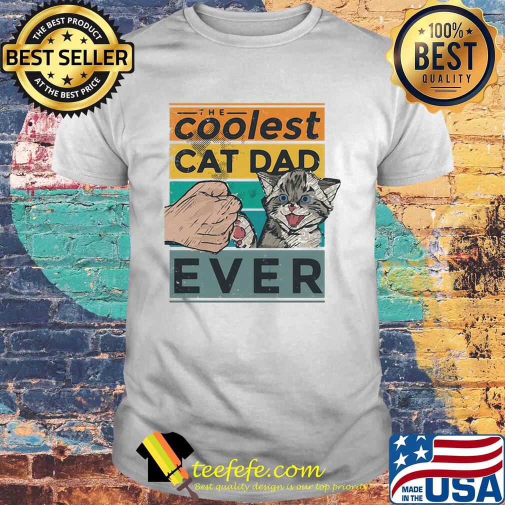 The coolest cat dad ever vintage retro shirt The coolest cat dad ever vintage retro shirt