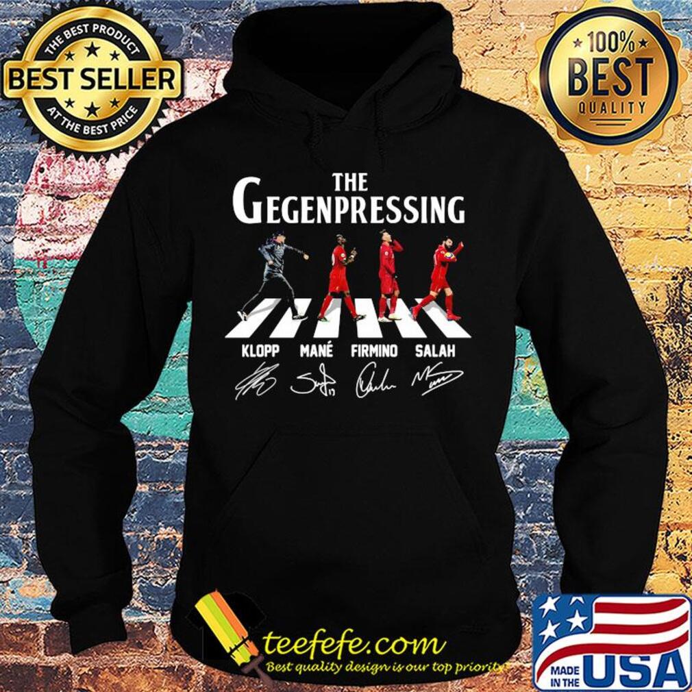 The gegenpressing abbey road klopp mane firmino salah signatures s Hoodie The gegenpressing abbey road klopp mane firmino salah signatures s Hoodie