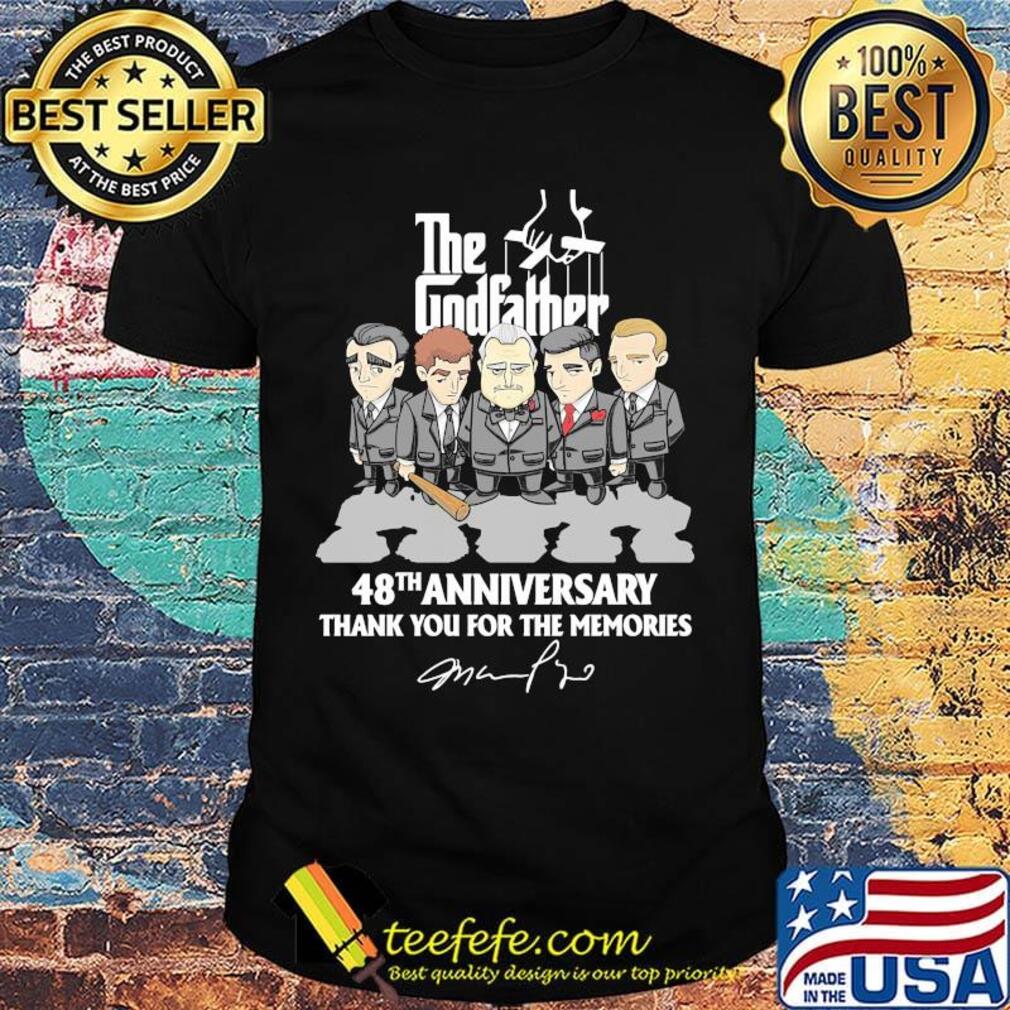 The godfather 48th anniversary thank you for the memories signatures shirt