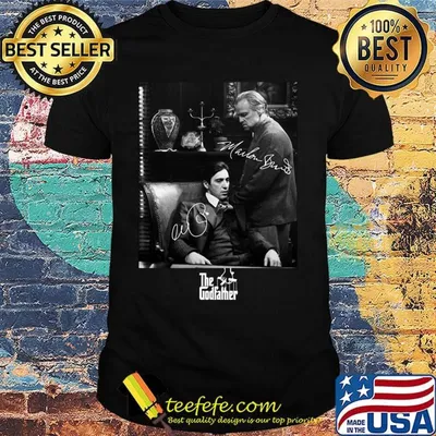 The godfather vito corleone michael corleone signatures shirt