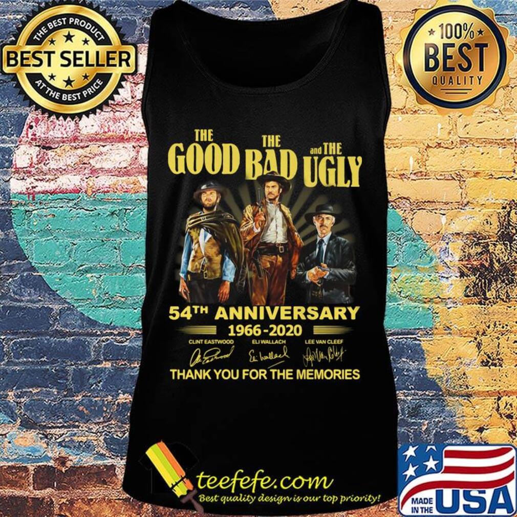 The good the bad and the ugly movie 54th anniversary 1966 2020 thank you for the memories signatures s Tank top The good the bad and the ugly movie 54th anniversary 1966 2020 thank you for the memories signatures s Tank top