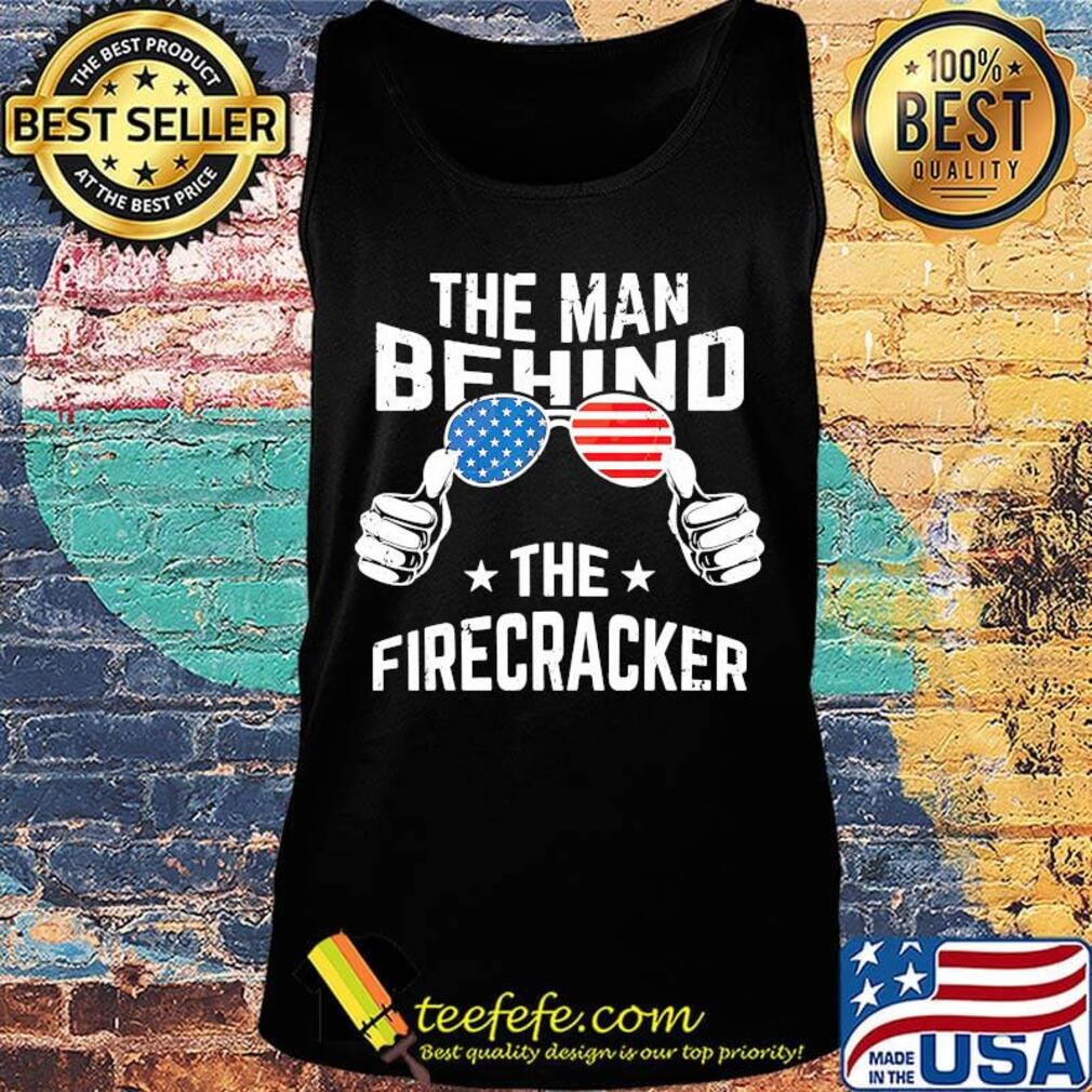 The man be hind the firecracker American flag glasses s Tank top The man be hind the firecracker American flag glasses s Tank top