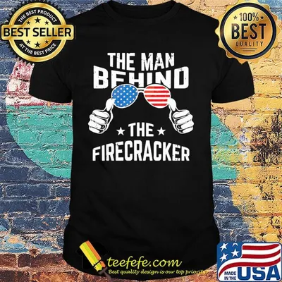 The man behind the firecracker American flag shirt