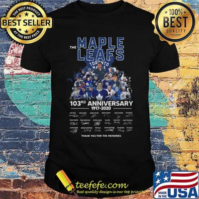 The Maple Leafs Toronto 103rd anniversary 1917-2020 signature shirt