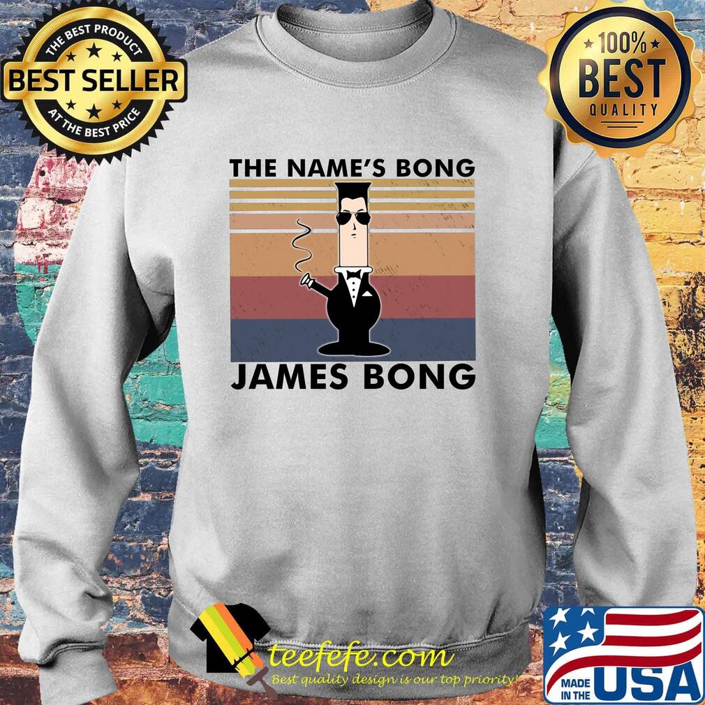 The name's bong james bong vintage retro s Sweater The name's bong james bong vintage retro s Sweater