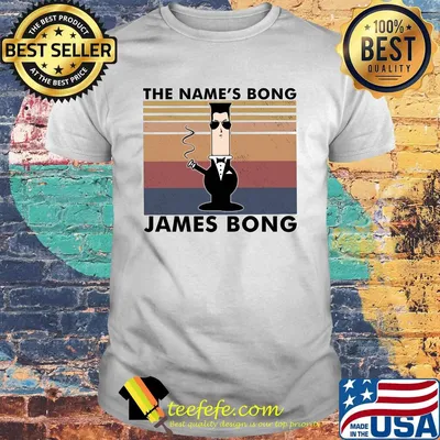 The name's bong james bong vintage retro shirt