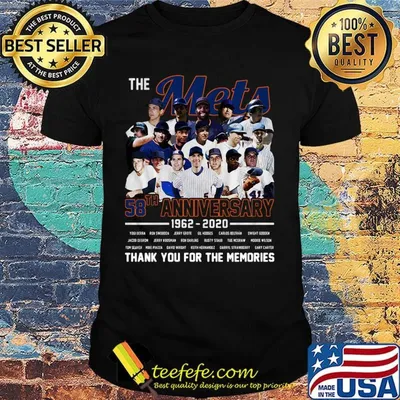 The new york mets 58th anniversary 1962 2020 thanks you for the memories shirt