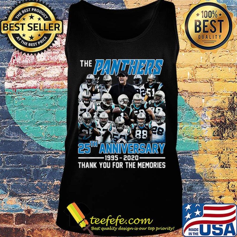The panthers 25th anniversary 1995 2020 thank you for the memories s Tank top The panthers 25th anniversary 1995 2020 thank you for the memories s Tank top