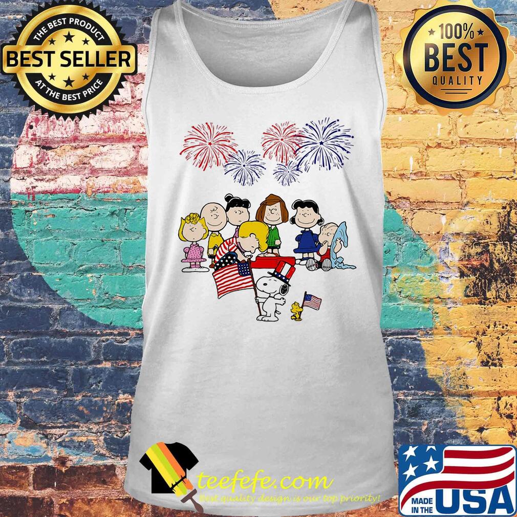 The peanuts american flag firework happy 4th of july independence day s Tank top The peanuts american flag firework happy 4th of july independence day s Tank top