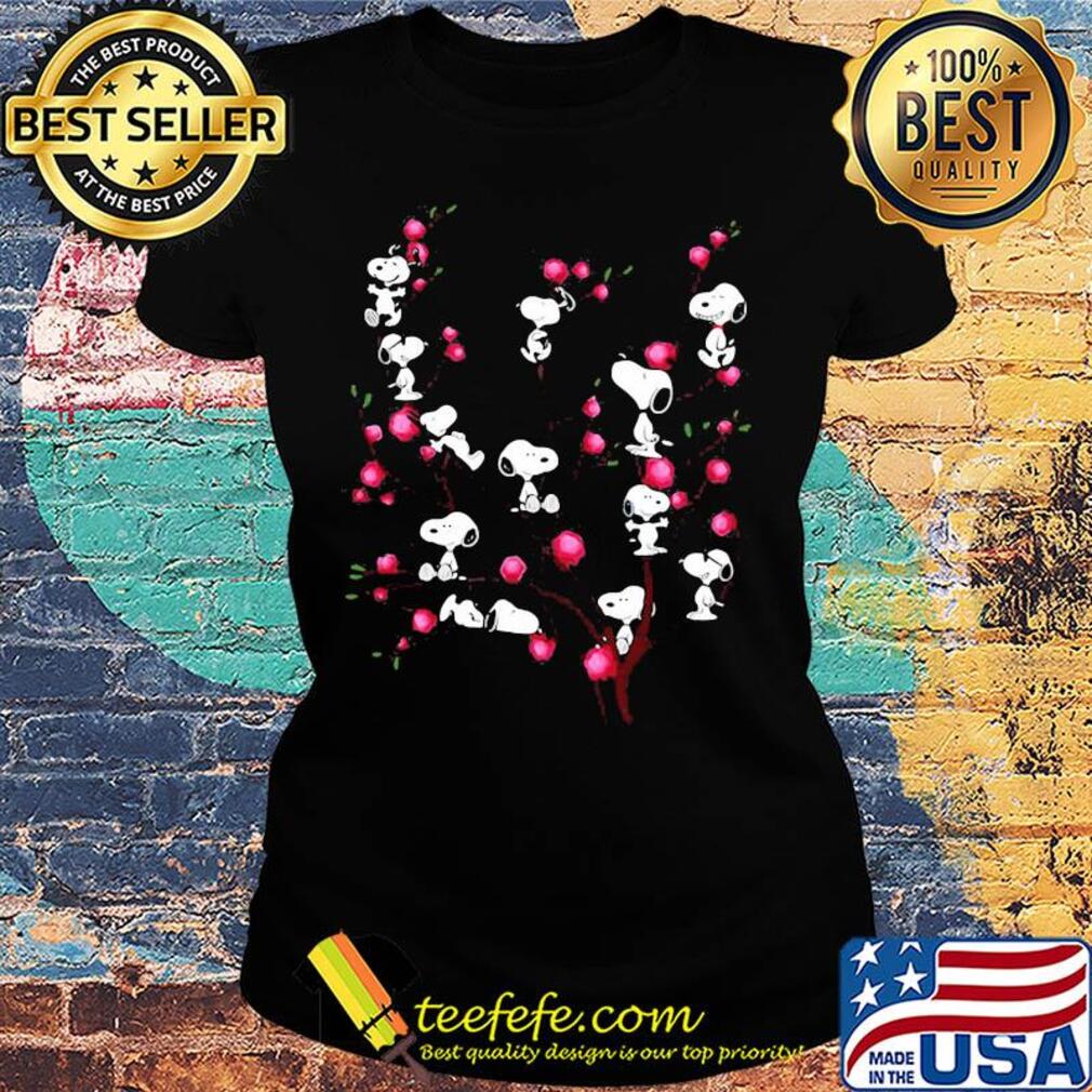 The peanuts snoopy and flowers s Ladies tee The peanuts snoopy and flowers s Ladies tee