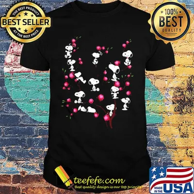 The peanuts snoopy and flowers shirt