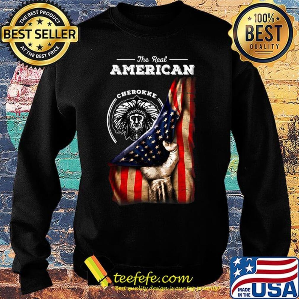 The real american cherokee blood flag independence day s Sweater The real american cherokee blood flag independence day s Sweater