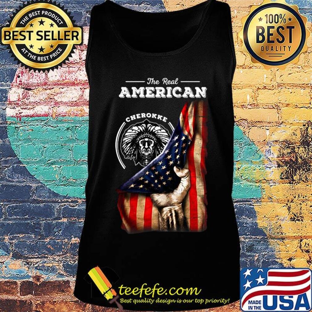 The real american cherokee blood flag independence day s Tank top The real american cherokee blood flag independence day s Tank top