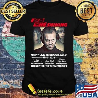 The shining 40th anniversary 1980 2020 thank you for the memories signatures shirt