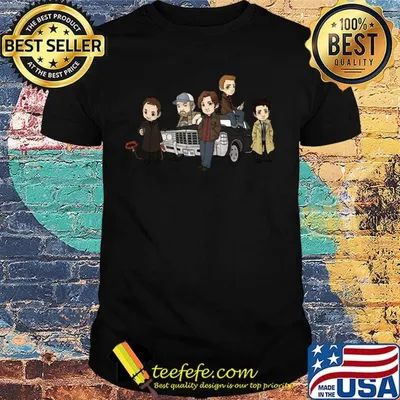 The supernaturals members chibi cartoon car shirt
