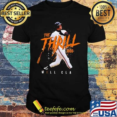 The thrill 1989 will-clark san francisco baseball shirt