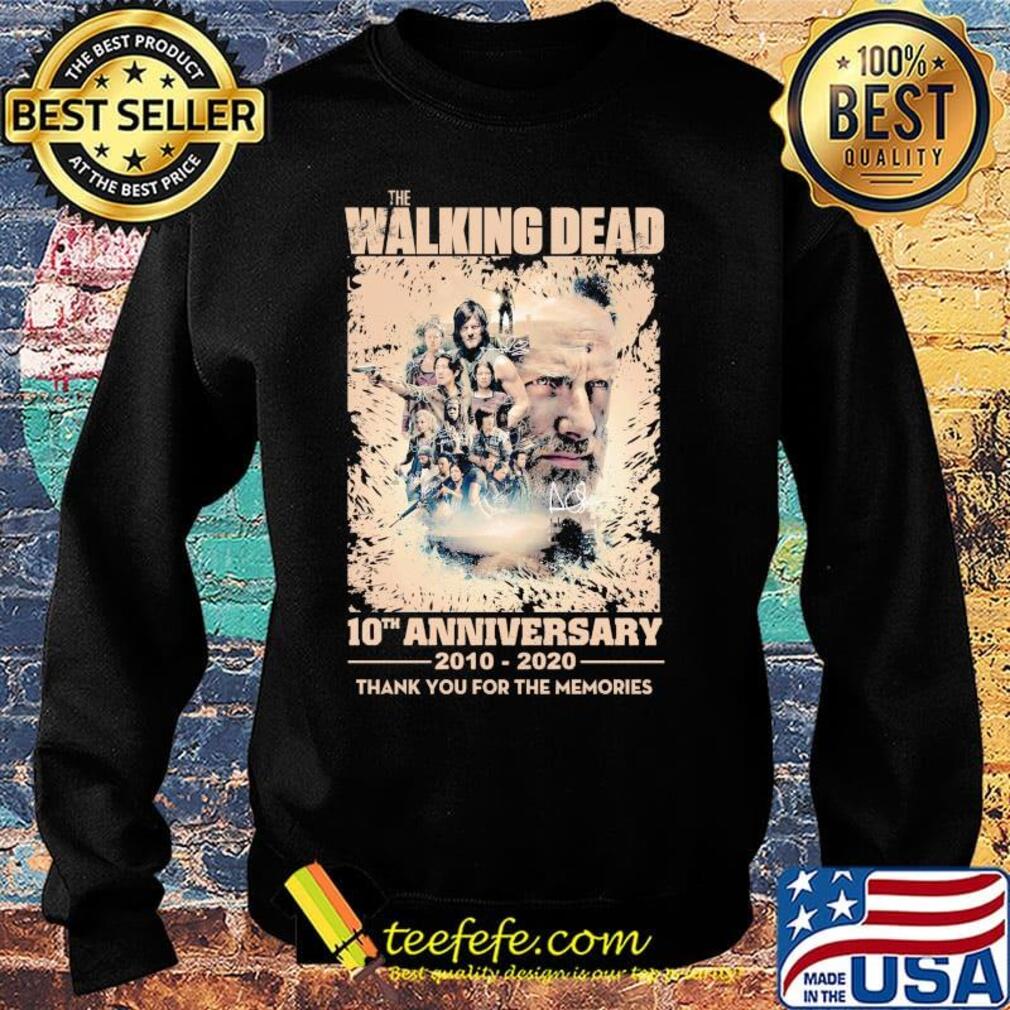 The walking dead movie 10th anniversary 2010 2020 thank you for the memories signature s Sweater The walking dead movie 10th anniversary 2010 2020 thank you for the memories signature s Sweater