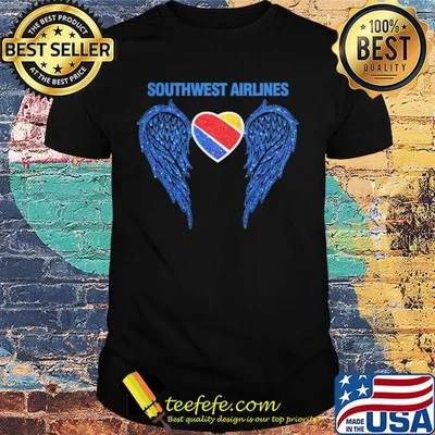 The wings southwest airlines logo diamond shirt