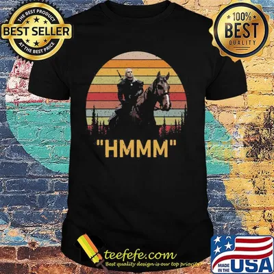 The witcher henry cavill hmmm vintage retro shirt