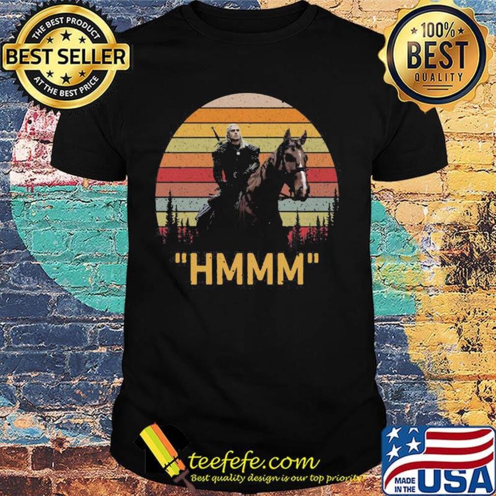 The witcher henry cavill hmmm vintage retro shirt