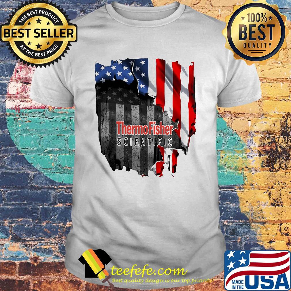 Thermo fisher scientific logo american flag independence day shirt