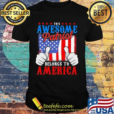 This awesome patriot belongs to american flag independence day shirt
