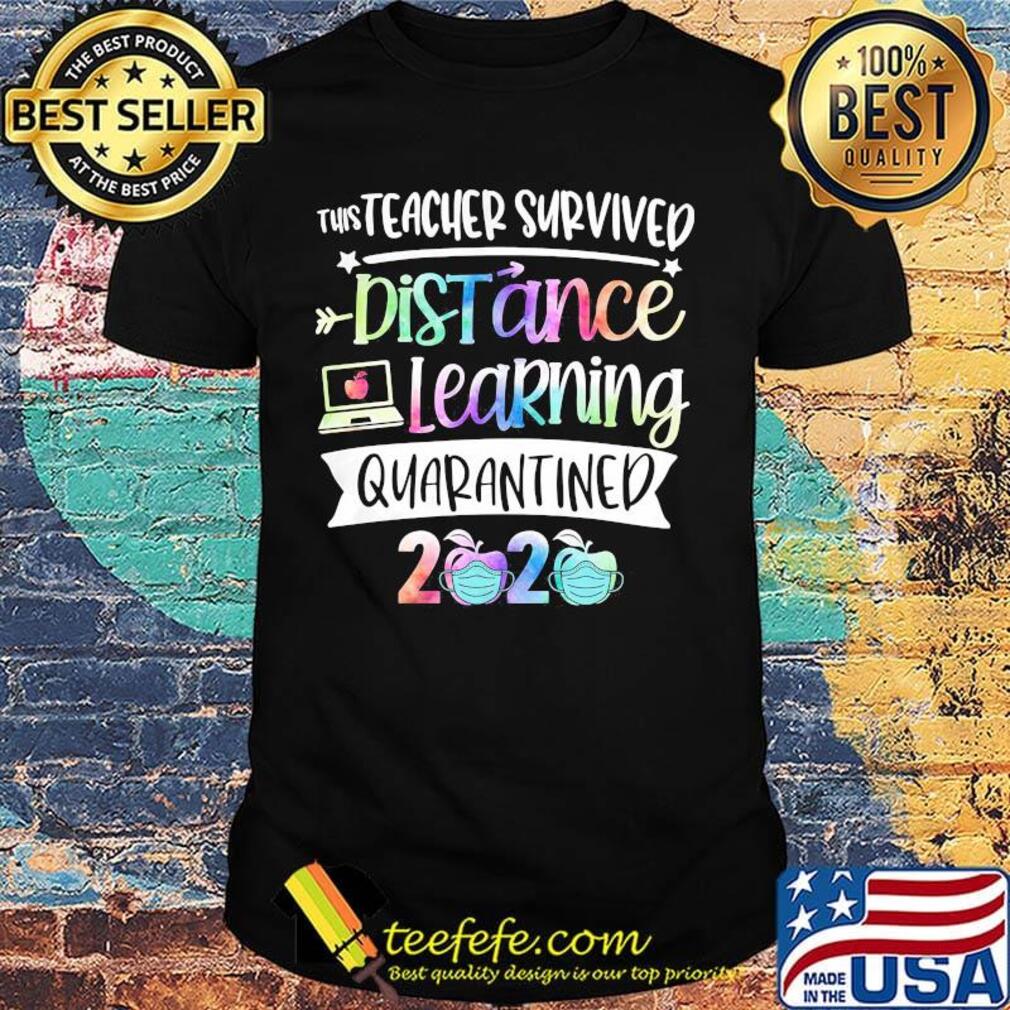 This teacher survived distance learning quarantined 2020 apple mask shirt