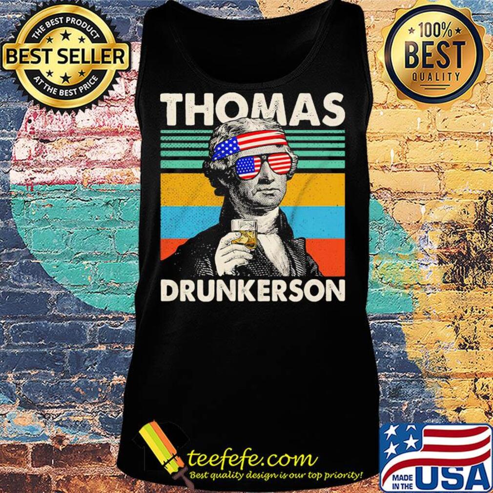 Thomas drunkerson drinking 4th of july independence day american flag vintage retro s Tank top Thomas drunkerson drinking 4th of july independence day american flag vintage retro s Tank top