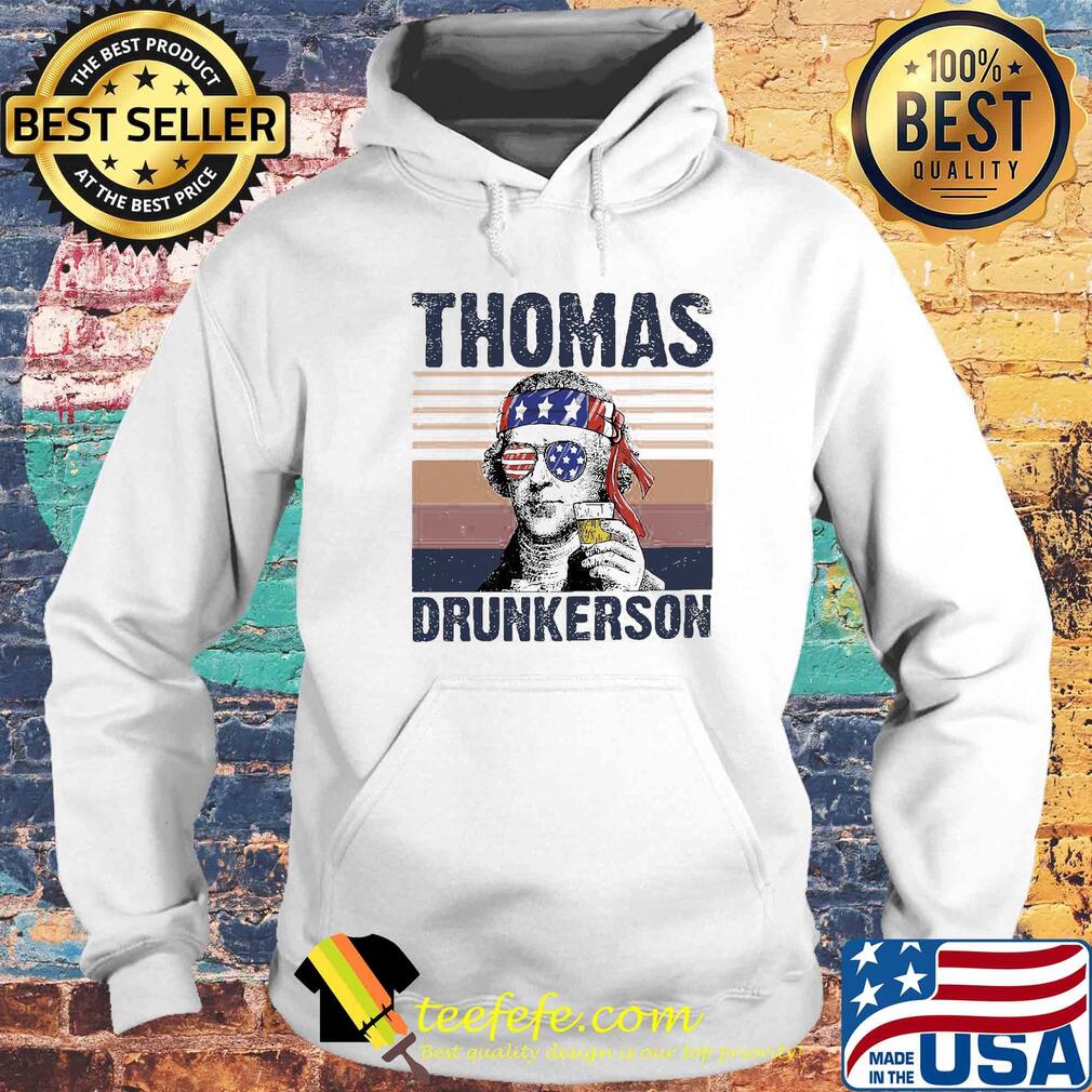 Thomas drunkerson drinking beer american flag independence day vintage s Hoodie Thomas drunkerson drinking beer american flag independence day vintage s Hoodie