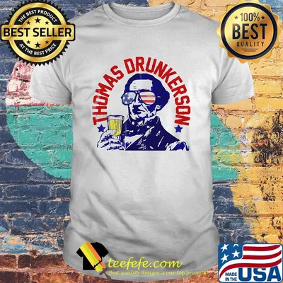 Thomas drunkerson drunk america 4th of july independence day shirt