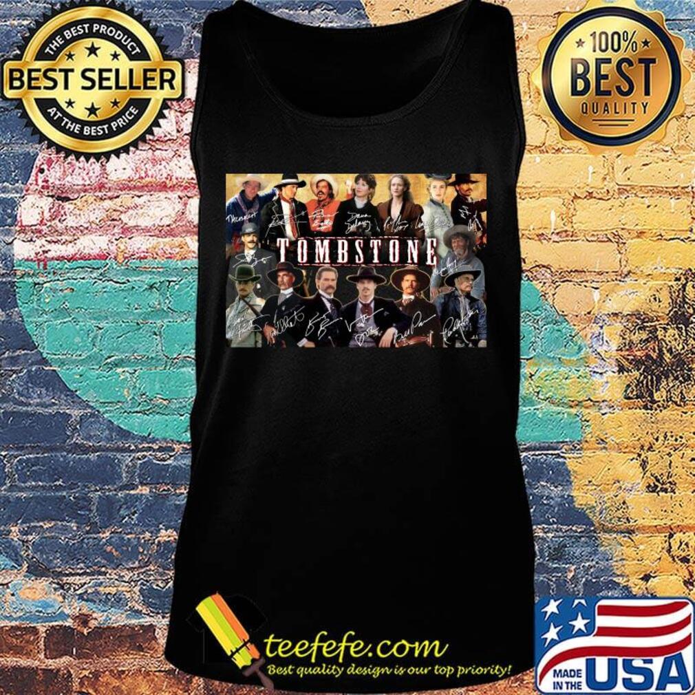 Tombstone movie characters signatures poster s Tank top Tombstone movie characters signatures poster s Tank top