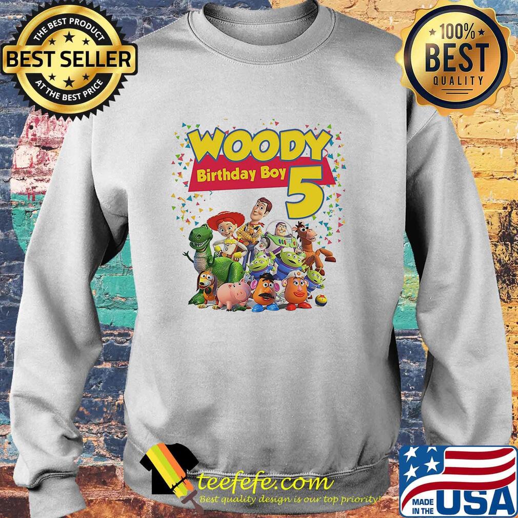 Toy Story Woody Birthday Boy 5 Shirt Sweater Toy Story Woody Birthday Boy 5 Shirt Sweater