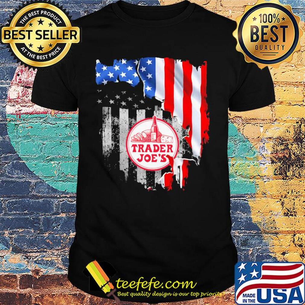 Trader joe's american flag independence day shirt