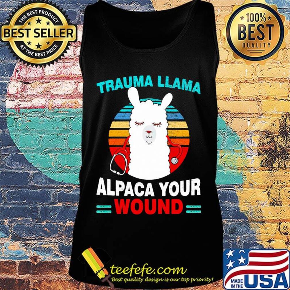 Trauma llama alpaca your wound vintage retro s Tank top Trauma llama alpaca your wound vintage retro s Tank top