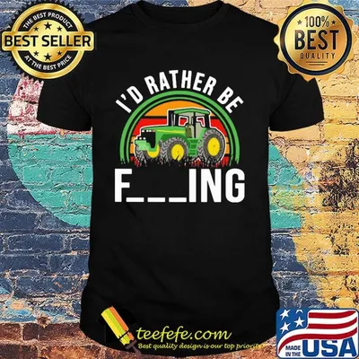 Trucker i'd rather be fucking vintage retro shirt